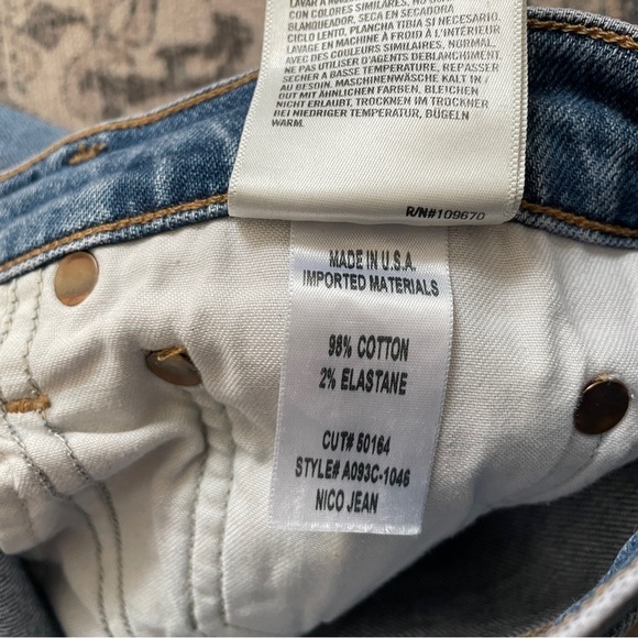 AGOLDE Nico High Rise Slim Fit Jeans Subdued 29 - Picture 7 of 9